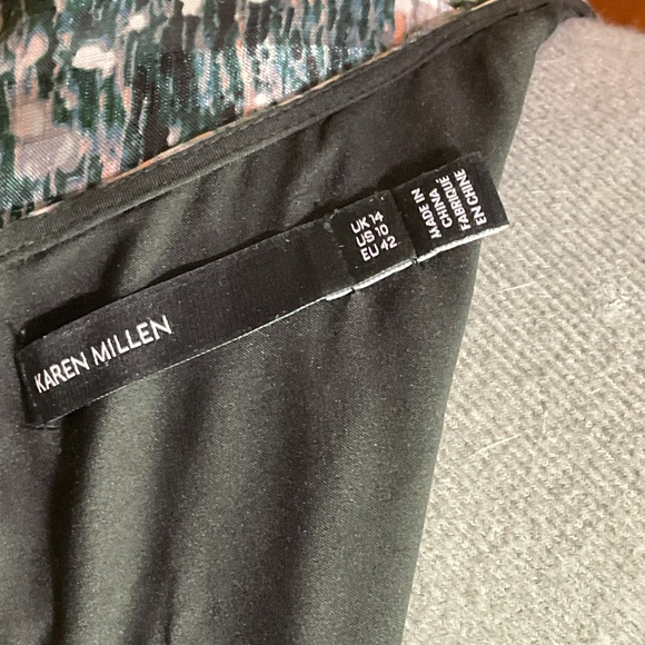 Karen Millen Pleated  Patterned Midi Dress - Picture 11 of 13